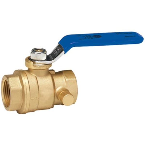 Homewerks 119-2-12-12 0.5 in. Brass Stop & Waste Ball Valve 122588 - main